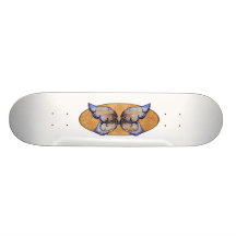 Den felika vingar stiger ombord skateboard