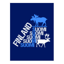 Den Finland älg- & renvykortet - skräddarsy