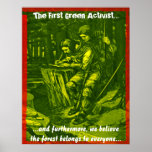 Den första gröna aktivisten… posters