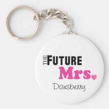 Den framtida Fru Anpassningsbar Keychain Nyckel Ring