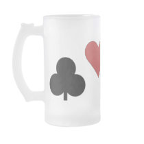 Den frostade Glass POKER RÅNAR Kaffe Koppar