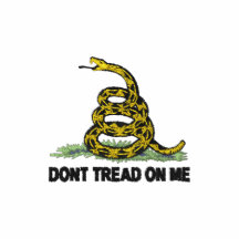 Den Gadsden flagga går inte på mig Broderad Tröja
