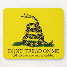 Den Gadsen flagga går inte på mig Mousepad Mus Mattor