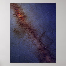 Den galaktisktt Milky galaxen centrerar långt - ki Print