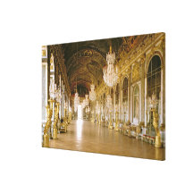 Den Galerie desen Glaces (Hall av speglar) 1678 (p Canvasdukar Med Gallerikvalitet