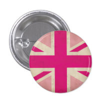 Den gammala rosa fackliga jacken knäppas emblem pins