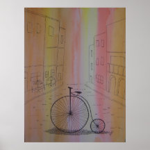 Den gammala världen cyklar posters