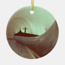 Den Gokstad longshipen (trä) Julgransdekoration