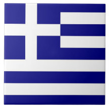 Den grekiska flagga belägger med tegel kakel