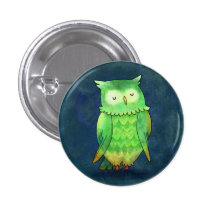 Den gröna ugglan knäppas pins