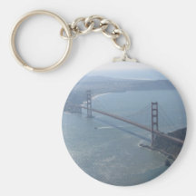 Den guld- grinden överbryggar Keychain Nyckel Ring