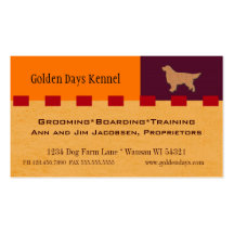 Den guld- retrieveren/hunden servar visit kort