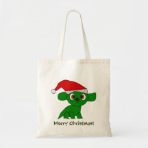 Den gulliga juldraken hänger lös tote bags
