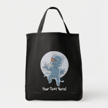 Den gulliga mammaHalloween bus eller godis hänger  Tote Bag