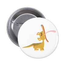 Den gulliga tecknaden som gäspar Thylacine, knäppa Pins