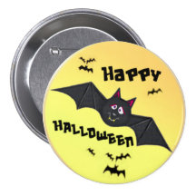 Den Halloween fladdermöss knäppas Nål