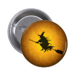 Den Halloween flyghäxan knäppas Knapp