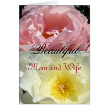Den härliga mamma- & frugåvan cards den rosa gul r hälsnings kort
