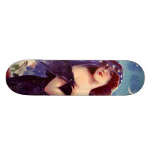 Den härliga väggen för vintagedamart nouveau stige anpassad skate board