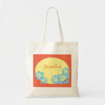 Den hawaianska hibiskusen hänger lös tote bag
