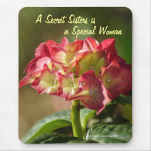 Den hemliga systervanlig hortensia Mousepad- skräd Musmattor
