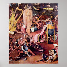 Den Hieronymus Bosch-The trädgården av helvete, sp Affisch