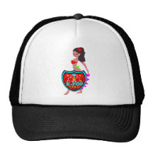 den ╚" hoade ♪♥Love KPop bikiniFlicka-Lastbilsföra Trucker Kepsar