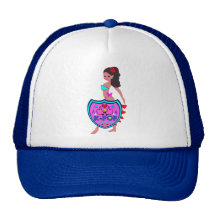 den ╚" hoade ♪♥Love KPop bikiniFlicka-Lastbilsföra Trucker Keps