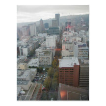 Den i stadens centrum Portland Oregon antennen bes