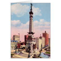 Den Indianapolis Indiana monumentet cirklar Kort