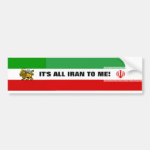 Den Iran flagga " är det all Iran till mig ", Bildekal