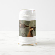 Den irländska älgen kaffe kopp