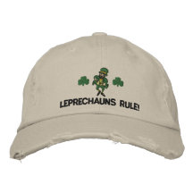 Den irländska leprechaunsen härskar den broderade 