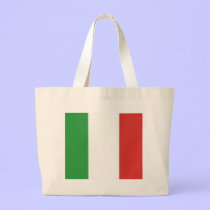 Den italienska flagga hänger lös tyg kassar