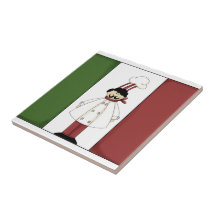 Den italienska kocken #1 med flagga belägger med t kakel