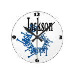 Den Jackson väggen tar tid på Väggklockor