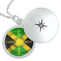 Den Jamaica flagga älskar jag mitt rotar locketen Hängsmycken