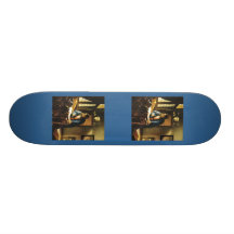 Den Johannes Vermeers geografen (circa 1669) Skate Board Deck