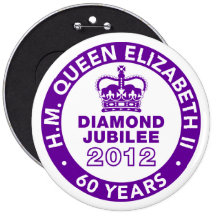 Den jubileums- diamantjubileet knäppas pins
