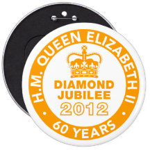 Den jubileums- diamantjubileet knäppas pins