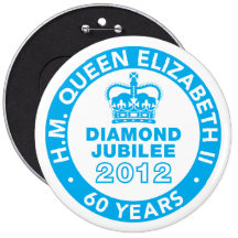 Den jubileums- diamantjubileet knäppas pins