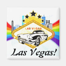 Den kalla Las Vegas vektorn kvadrerar magneten Magnet För Kylskåp