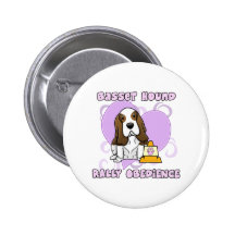 Den Kawaii Bassethunden samlar Obedience Knappar Med Nål
