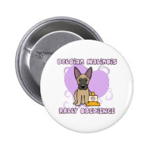 Den Kawaii belgaren Malinois samlar Obedience Knappar