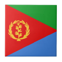 Den keramiska Eritrea flagga belägger med tegel Kakel