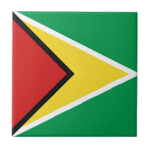 Den keramiska Guyana flagga belägger med tegel Kakelplatta Av Kerami
