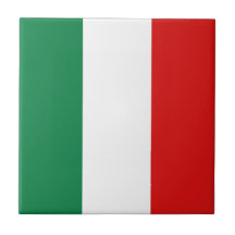 Den keramiska italienflagga belägger med tegel kakel