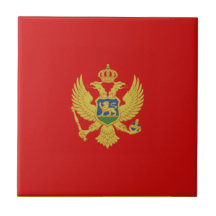 Den keramiska Montenegro flagga belägger med tegel Keramiska Plattor
