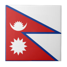 Den keramiska Nepal flagga belägger med tegel Kakelplatta Av Kerami