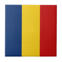Den keramiska Tchad flagga belägger med tegel Kakel
